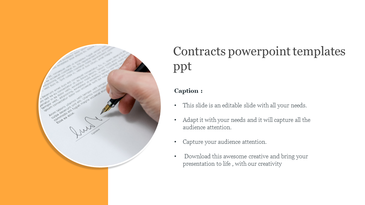 Free - Get Predesigned Contracts PowerPoint Templates PPT